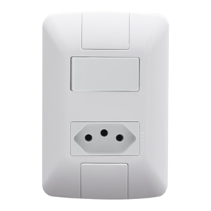 INTERRUPTOR 1TC + TOMADA 20A TRAMONTINA ARIA