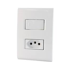 INTERRUPTOR 1TC + TOMADA 20A TRAMONTINA LIZ