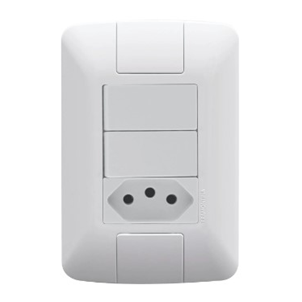 INTERRUPTOR 2TC +TOMADA 20A TRAMONTINA ARIA
