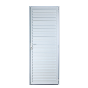 PORTA ALUMINIO BRANCA PALHETA 2,10X80 ESQUERDA