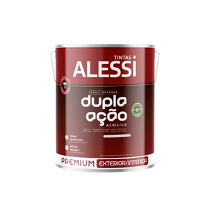 TINTA ALESSI LATEX DUPLA ACAO BRANCO 900ML