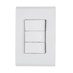 Slide297 CJ. 3 INTERRUPTOR SIMPLES 10A/250V LUX
