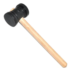 MARTELO BORRACHA 60MM PRETO E BRANCO VILA