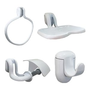 KIT ACESSORIOS 4 PECAS ATLANTIS BRANCO