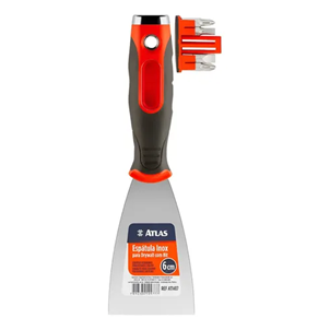 ESPATULA INOX 2,5 P/ DRYWALL COM BIT