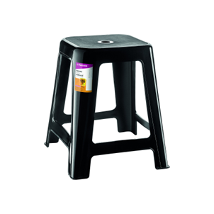 BANQUETA PLASTICA PRETA PRIMAFER