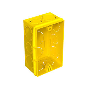 Slide37 CAIXA DE LUZ 2X4 PVC AMARELA