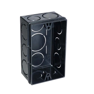 Slide38 CAIXA DE LUZ 2X4 PVC SIMPLES PRETA