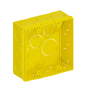 Slide39 CAIXA DE LUZ 4X4 PVC AMARELA