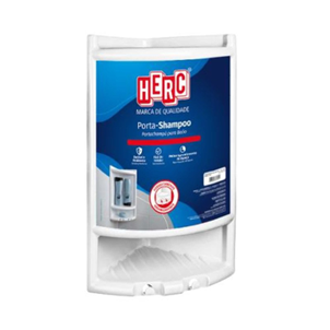 Slide45 CANTONEIRA (PORTA SHAMP) BRANCA PVC HERC