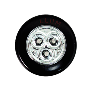 LUMINARIA BUTTON 3LEDS PRETA