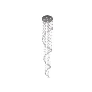 LUSTRE CRISTAL BRILHANTE ESPIRAL 30CM 3XGU10