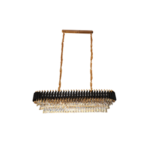 LUSTRE CRISTAIS RETANGULAR