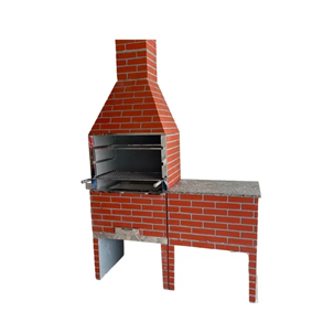 CHURRAS TIJOLINHO TELHA COM BANCADA 75CM (GRANDE)
